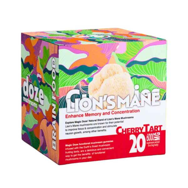 Botella de gomitas Magic Doze Melena de León para el cerebro