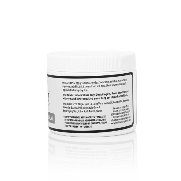 Version 1.0.0 Frasco y etiqueta del bálsamo de magnesio