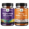 Glicinato de magnesio y frijol blanco, cápsulas