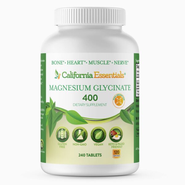 Envase de Magnesio glicinato 400 mg