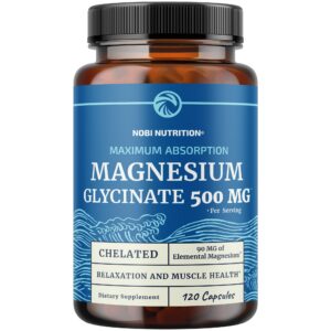 Version 1.0.0 Frasco de Magnesio Glycinato 500 mg frente