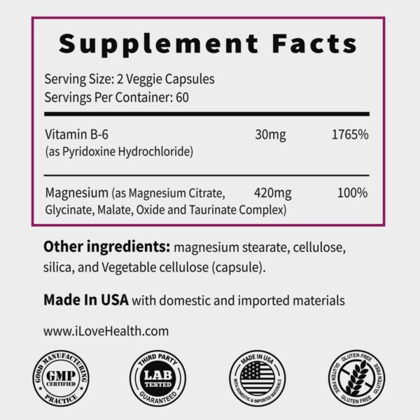 Version 1.0.0 Cápsulas de magnesio I Love Health