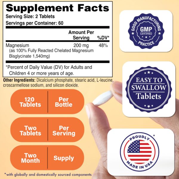 Cápsulas de magnesio glicinato detalle