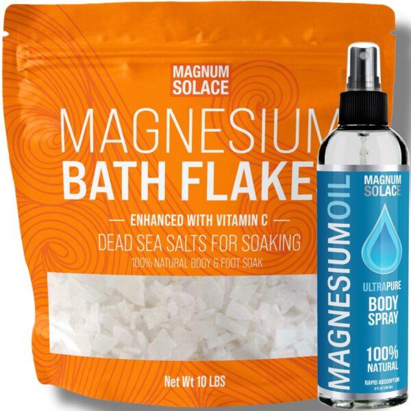 Magnesium Flakes con vitamina C – etiqueta frontal