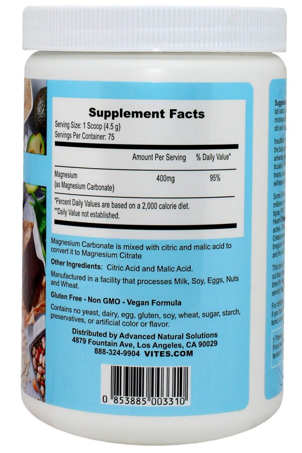 Etiqueta de Magnesium Supreme