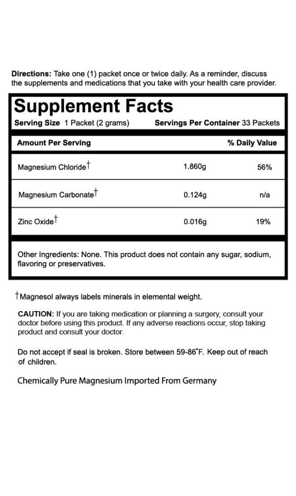 Caja y producto Magnesol en vista frontal