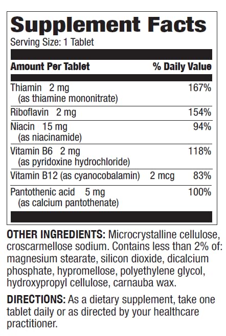 Version 1.0.0 Etiqueta de Magno-Humphries Vitamin B-Complex