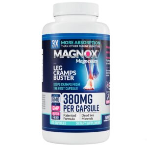 Frente del envase MAGNOX Leg Cramps Buster