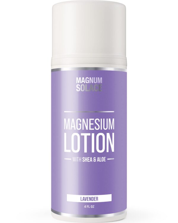 Version 1.0.0 Loción de magnesio Magnum Solace frasco de 4 oz Lavanda
