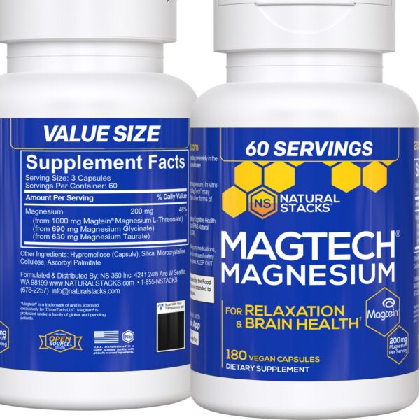 Version 1.0.0 Frente de MagTech Magnesium Suplemento