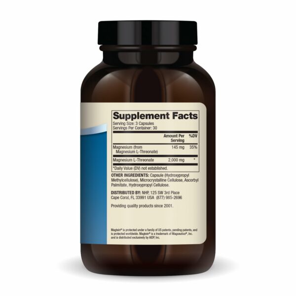 Detalle de etiqueta Magtein Magnesium L-Threonate
