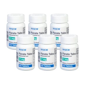 Version 1.0.0 Frontal del envase Major Ferate Tabs 27 mg