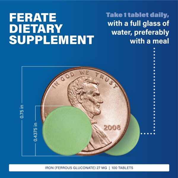 Etiqueta frontal de Major Ferate Tabs