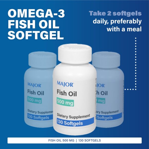Etiqueta de Major Fish Oil 500 mg
