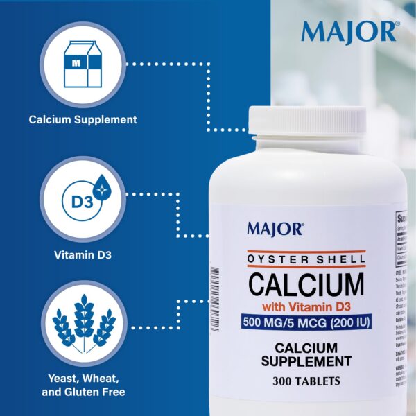 Frasco de calcio en estante