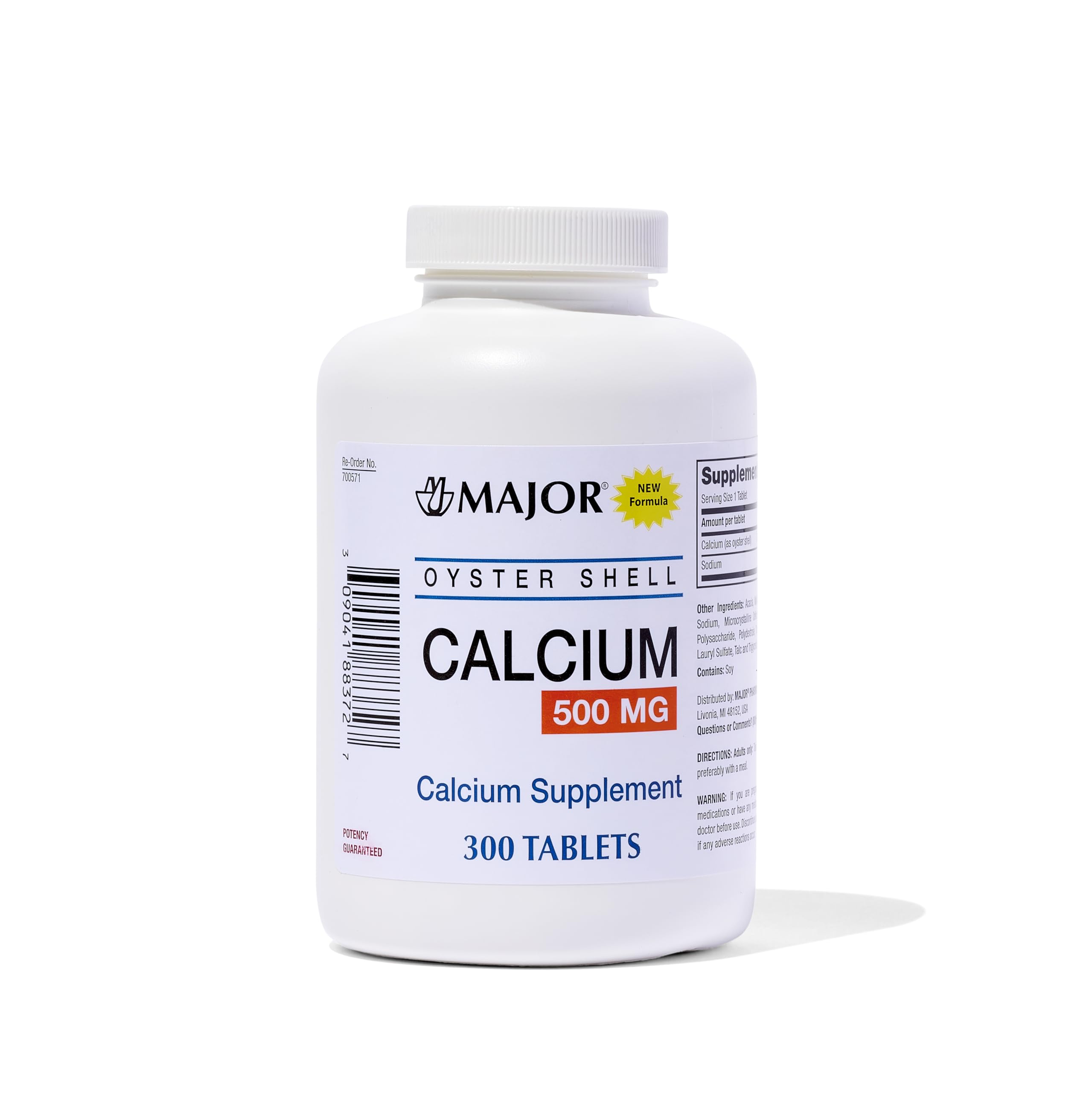 MAJOR Oyster Shell Calcium, 500 mg
