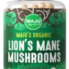Frasco de cápsulas orgánicas de Melena de León Maju Superfoods