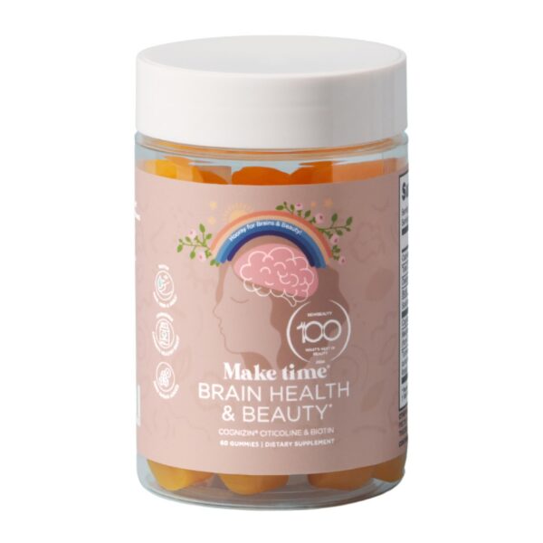 Gomitas MAKE TIME Cerebro Belleza arándano frasco