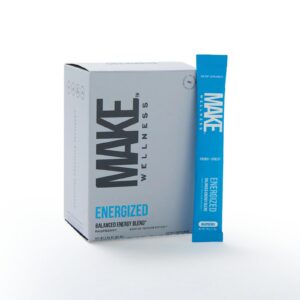Frasco de Make Wellness Energized para energía y concentración