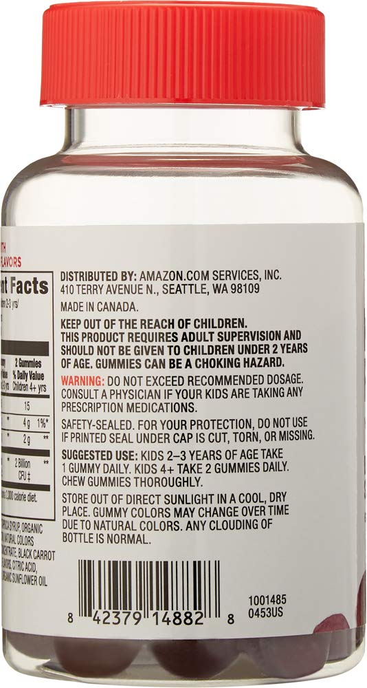 Gomitas probióticas bayas en envase