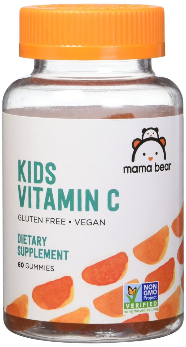 Version 1.0.0 Mama Bear Vitamina C gomitas sabor naranja para niños 60 unidades