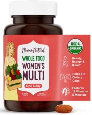 Version 1.0.0 Mama Natural multivitaminico para mujeres frente
