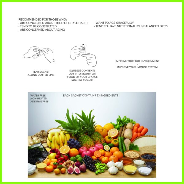 Detalle bolsa Manda Koso Superfood saludable para intestino