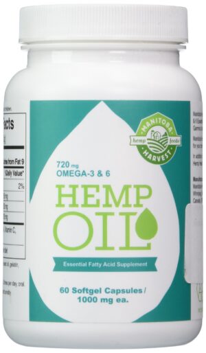 Frasco Manitoba Harvest Hemp Oil 1000 mg