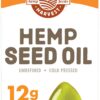 Version 1.0.0 Manitoba Harvest hemp seed oil bottle label