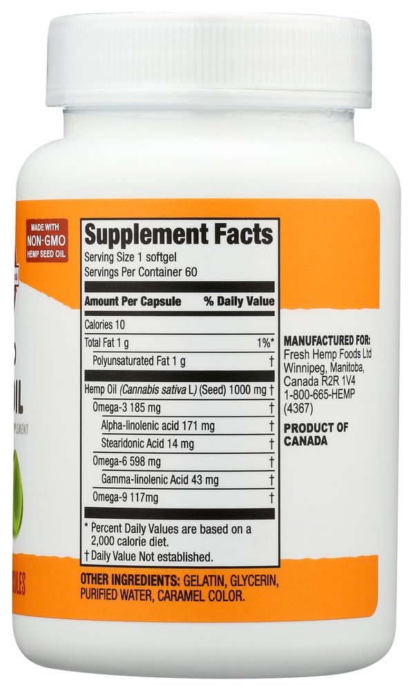 Interior de la caja y cápsulas softgel