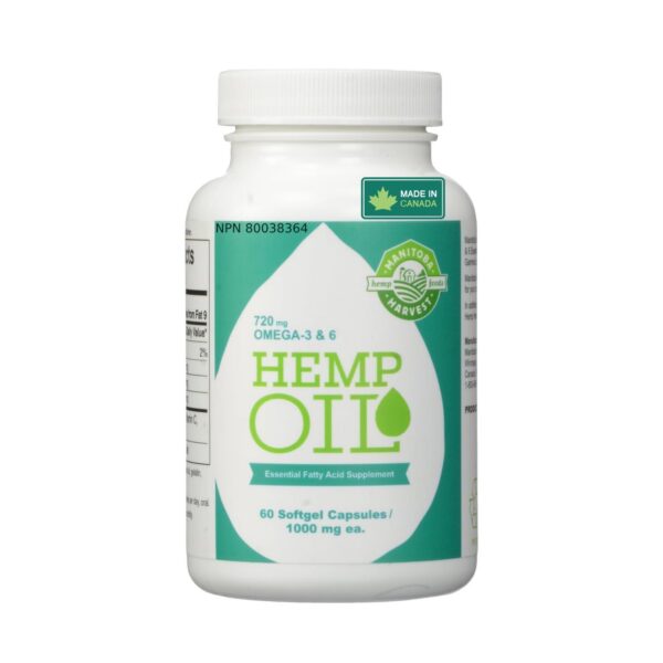 Botella Manitoba Harvest Hemp Seed Oil Softgels