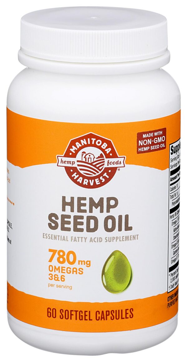 Version 1.0.0 Frente de envase Manitoba Harvest Hemp Seed Oil Softgels