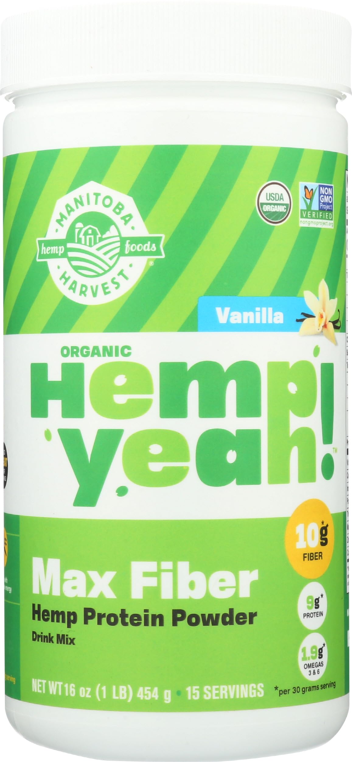 Hemp Yeah! Max Fiber Protein Powder, 15 g