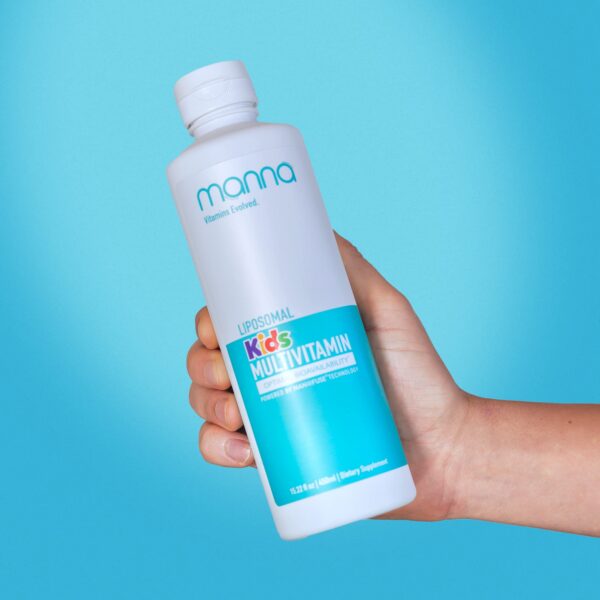 Manna Vitamins Evolved liposomal multivitamin for kids botella frontal