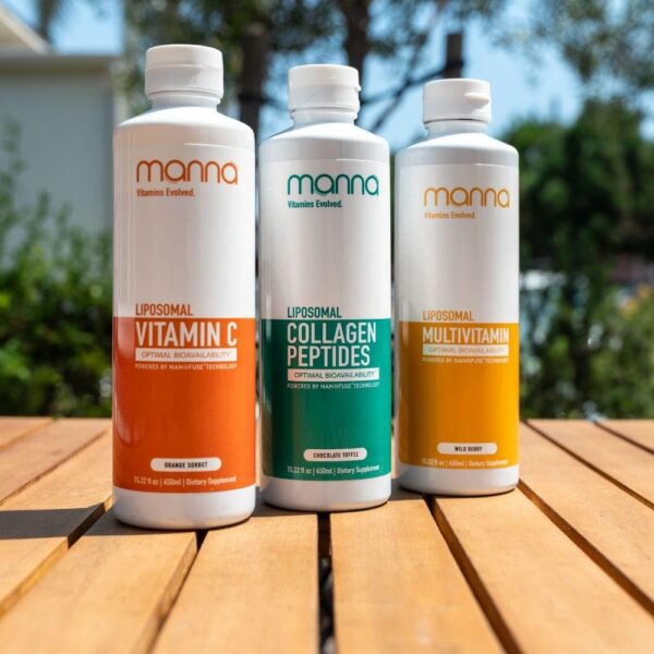 Etiqueta de Liposomal Multivitamin de Manna