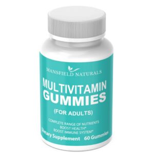 Frente del envase Mansfield Naturals Gomitas para adultos