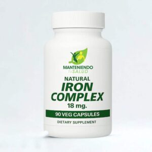 Manteniendo Tu Salud Iron Complex etiqueta frontal