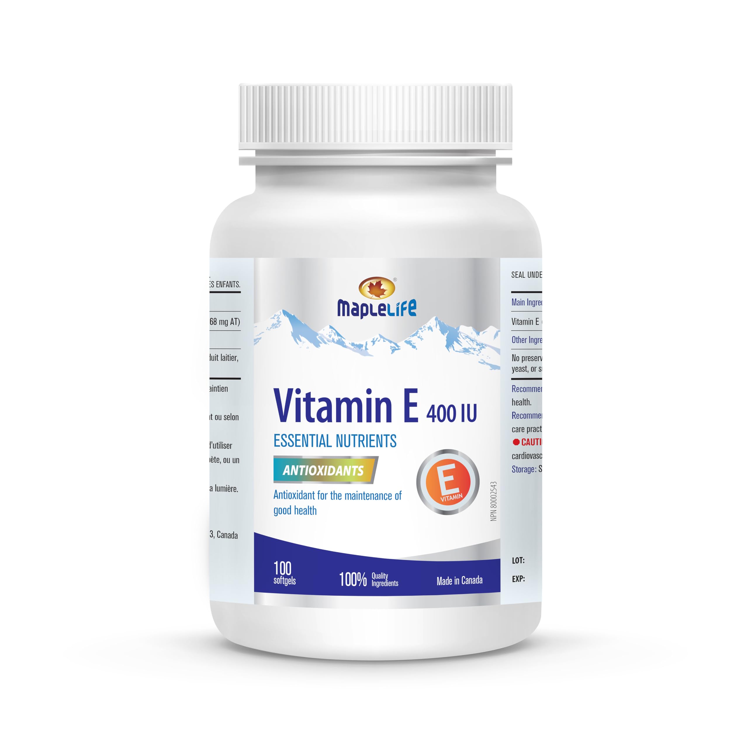 MapleLife Vitamin E, 400 IU