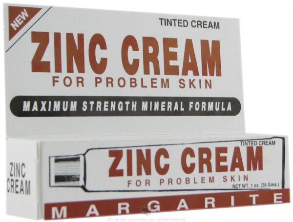 Margarite Cosmetics Zinc Cream 1 oz frasco