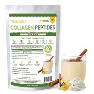 MariGold Collagen Péptidos Horchata frasco 1 libra