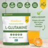 Etiqueta frontal de MariGold L-Glutamina Powder