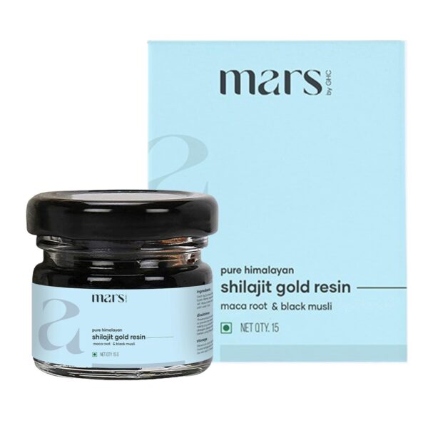 Mars by GHC Shilajit resin label