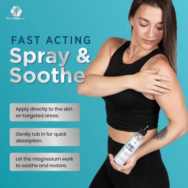 Aplicacion en piel de aceite de magnesio