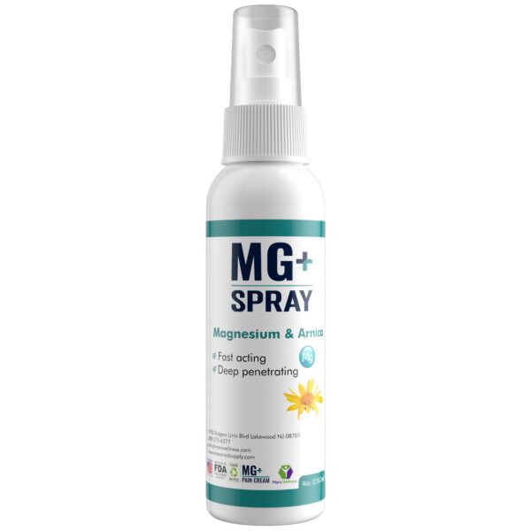 Frasco de spray de magnesio MG+ 4 oz