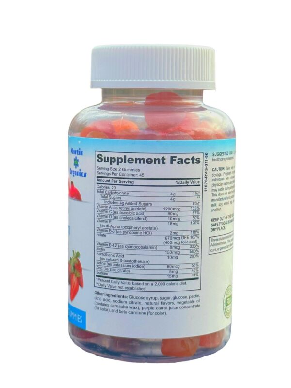 Version 1.0.0 Envase de gomitas Martin Organics