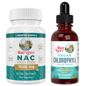 Version 1.0.0 MaryRuth NAC cápsulas y clorofila gotas botella