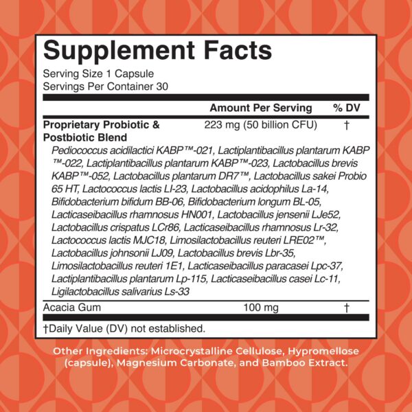 MaryRuth Organics cápsulas probióticas para mujer 50 mil millones ufc