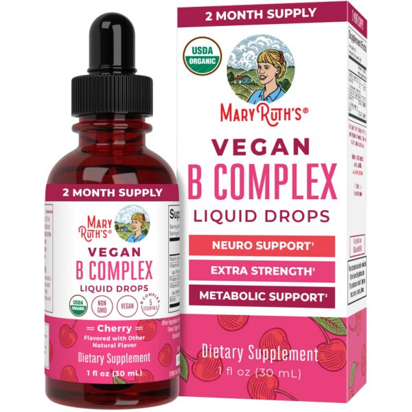 MaryRuth Organics complejo vitamínico líquido vitamina b orgánico