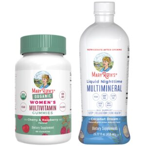 MaryRuth Organics gomitas mujeres fresa etiqueta frontal