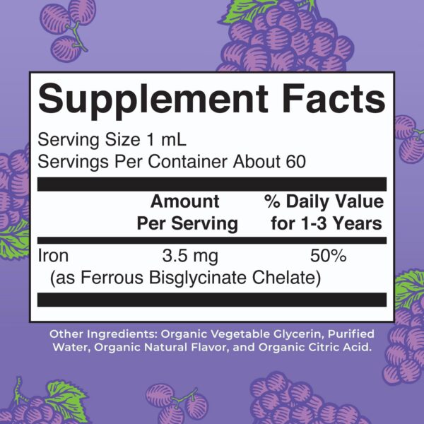 Version 1.0.0 Etiqueta MaryRuth Hierro Líquido para Niños